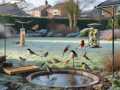 Warum englische Gärten selbst im Winter voller Vögel sind